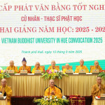 HVPGVN tại Huế: Lễ Cấp phát Văn bằng Tốt nghiệp Cử nhân, Thạc sĩ Phật học và khai giảng năm học 2025-2026