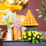 Đức Pháp chủ GHPGVN quang lâm giáo giới Tăng Ni thuộc hạ trường Học viện Phật giáo VN tại TP.HCM