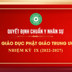 QUYẾT ĐỊNH CHUẨN Y NHÂN SỰ BAN GDPGTW KHÓA IX, NHIỆM KỲ (2022 - 2027)