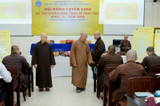 Kết quả kỳ thi tuyển sinh thạc sĩ Phật học khóa IX - năm 2025 Học viện Phật giáo VN tại TP.HCM
